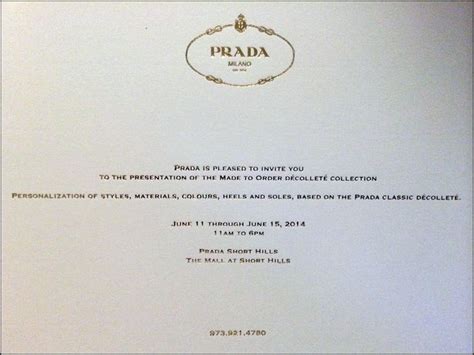 prada invitation card|Prada Theme Invitation .